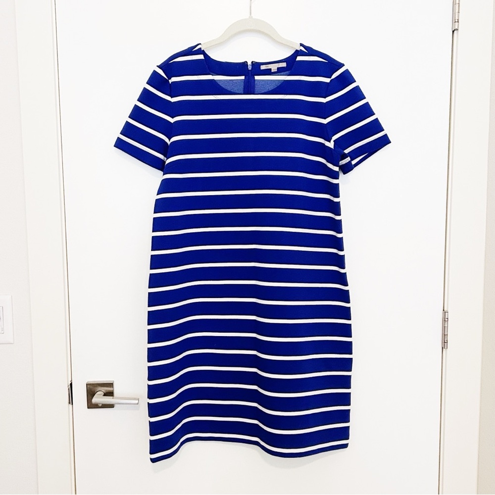 GAP Blue & White Striped Shift Dress
